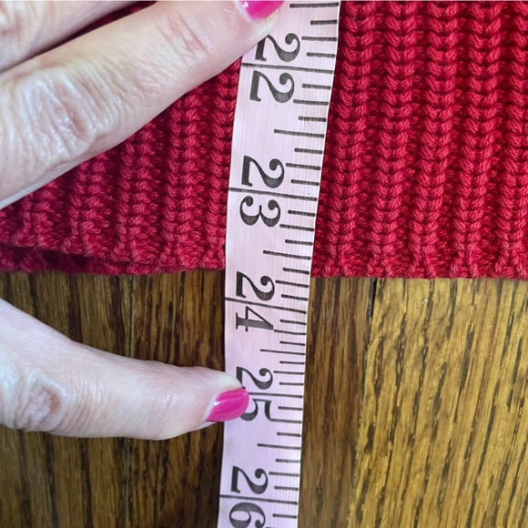 Liz Claiborne LizWear Jeans Vintage High Neck Cable Knit Striped Sweater Size L - Picture 3 of 6